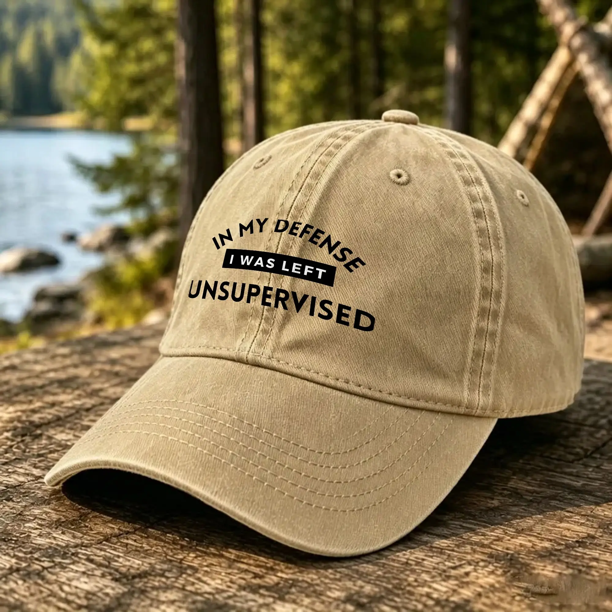 In My Defense I Was Left Unsupervised Casual Baseball Cap For Unisex Men Summer  Running Hippie Trucker Hat Sale Baseball Caps