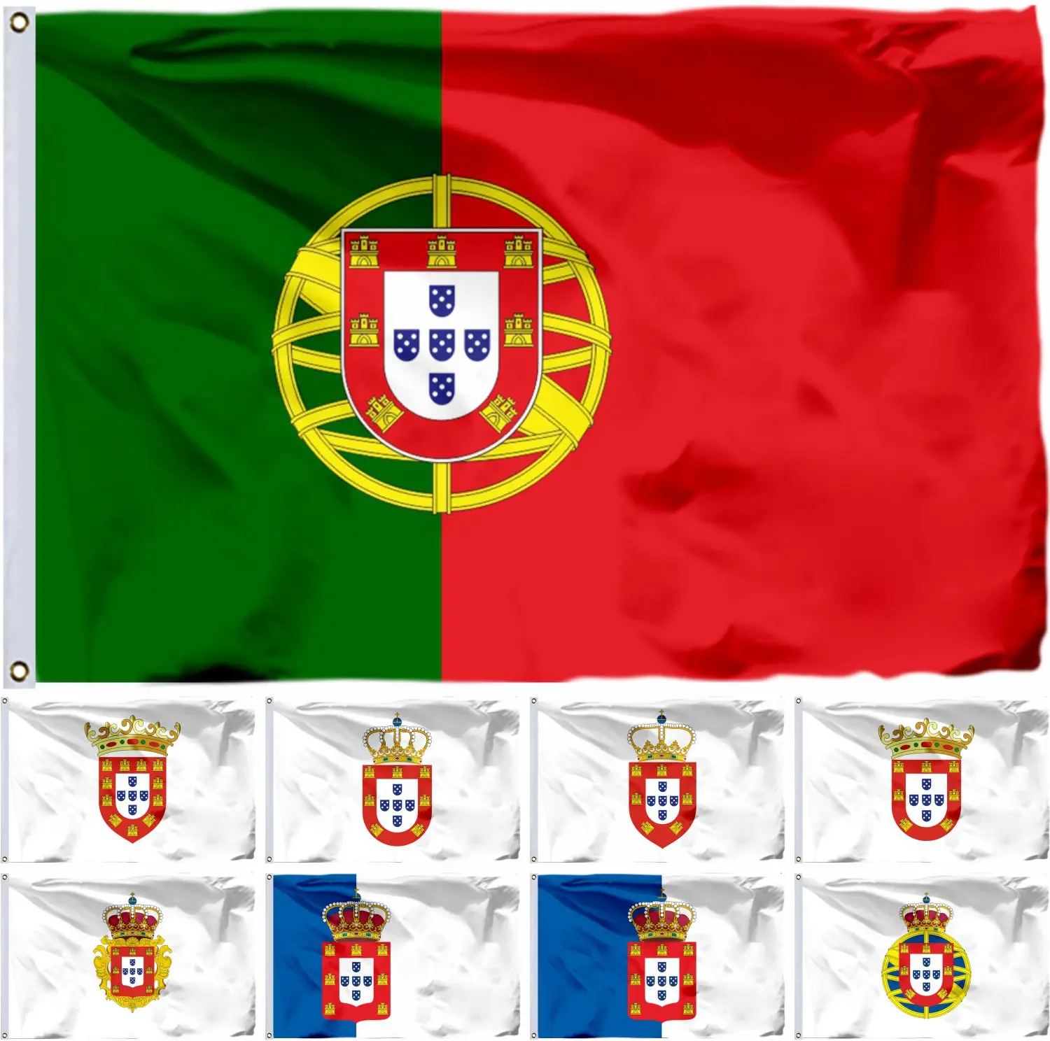 Portugal History 1830 Flag 3X5FT 90X150CM 100D Polyester Double Stitched High Quality Banner 211X4CM 4X6FT