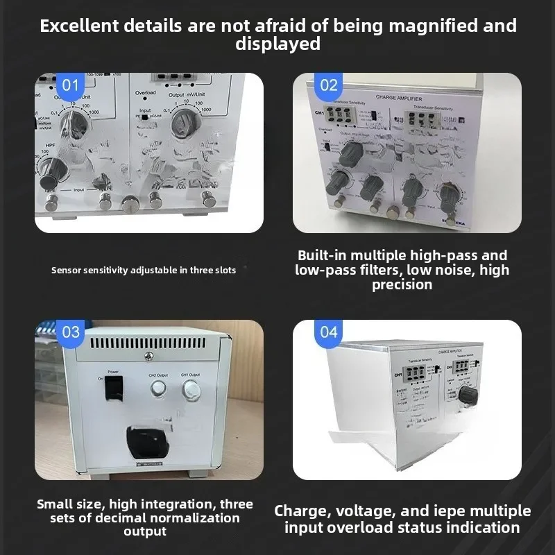 SAPE02 dual-channel charge amplifier charge voltage IEPE multi-input high-precision integration