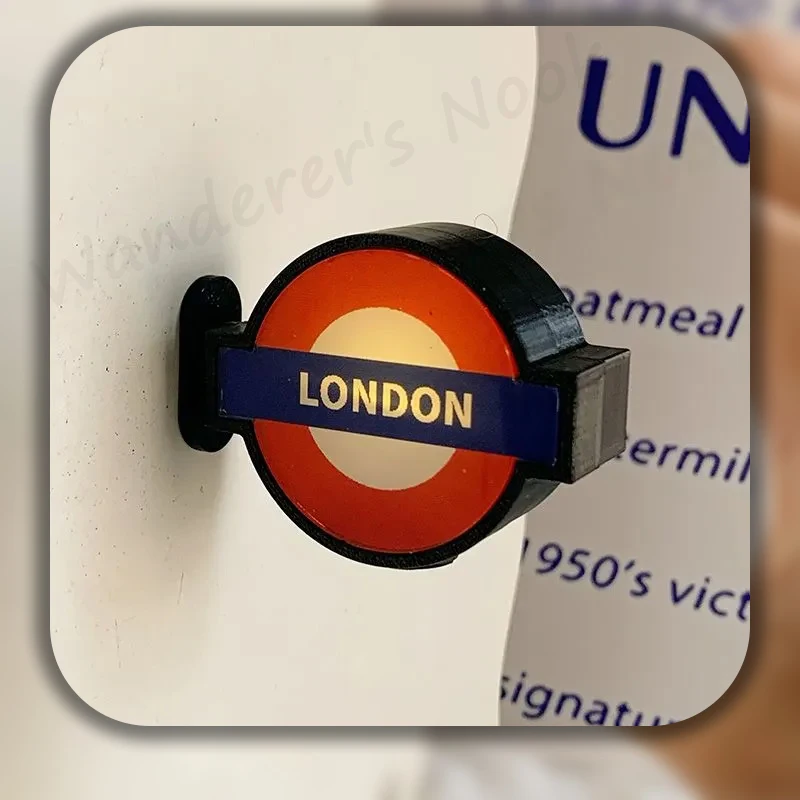 London Underground Roundel Light Up Fridge Magnet Luminous Station Sign Magnetic Sticker UK Travel Souvenir Gift Home Decor