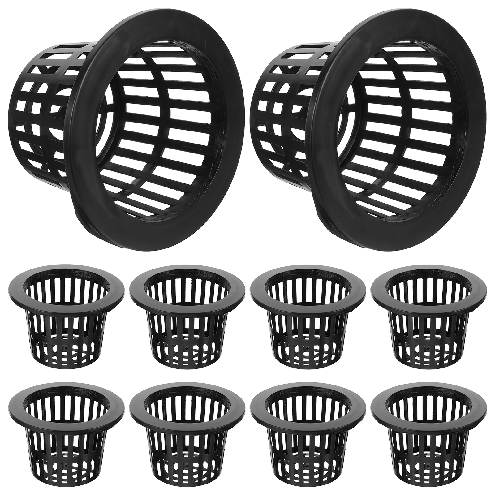 10 Pcs Orchid Hydroponic Vegetable Planting Basket Large Pot Plastic Garden Pots