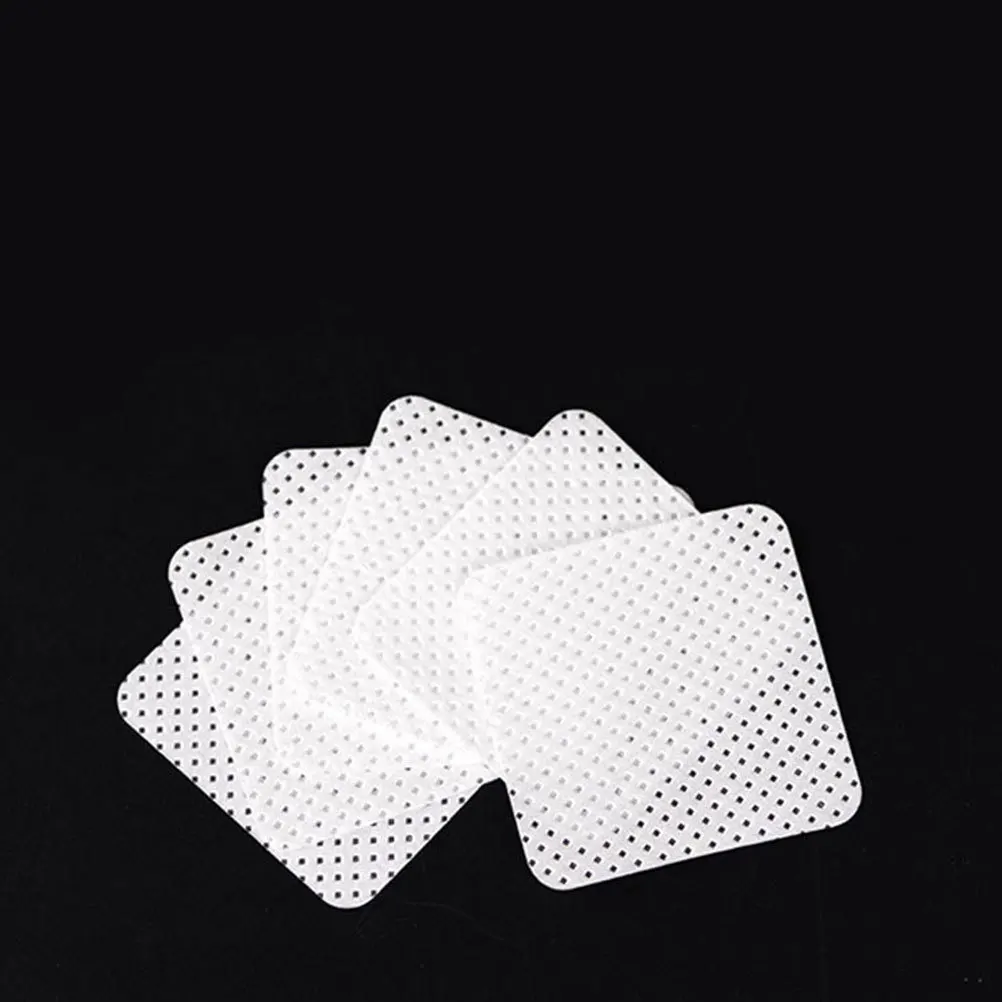 Lash Glue Cleaning Pads Non-Woven Wipes For Eyelash Extension Removal Makeup Nail Art Tool Travel Essential Glue Residue