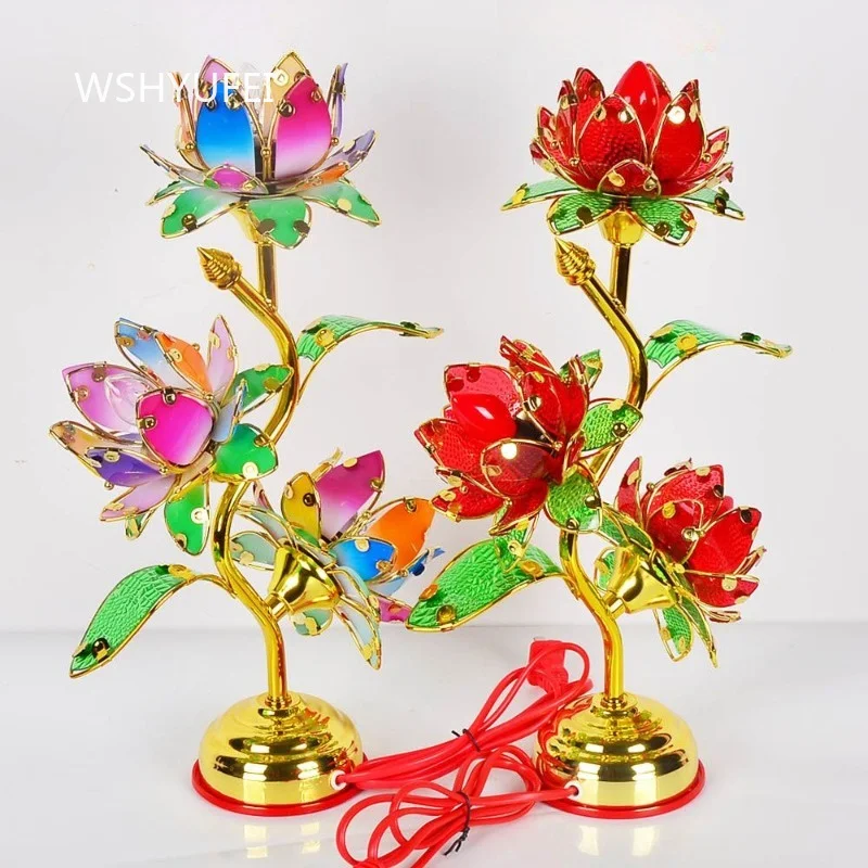 1pc-colorful-lotus-buddha-lamp-plug-in-electric-prayer-lotus-light-buddhist-altar-ornament-home-temple-religious-decoration