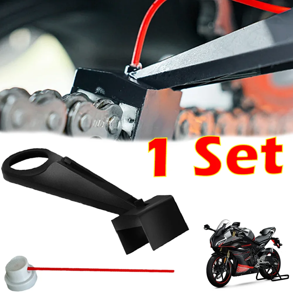 1 Set Motorcycle Chain Oiler Spray Gear High-quality Mess-Free Chain Cleaner Lube Oiler Tool Moto Care Maintenance Tools