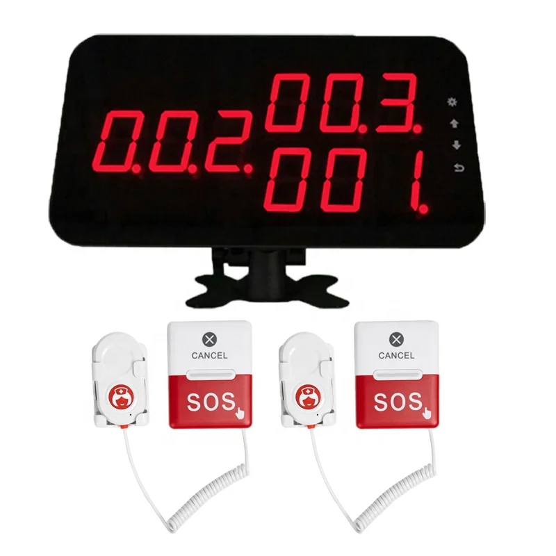 High Quality Wireless Hospital Patient Nurse Call System SOS Alarm Emergency Nursing Call System for Elderly Seniors Disabled