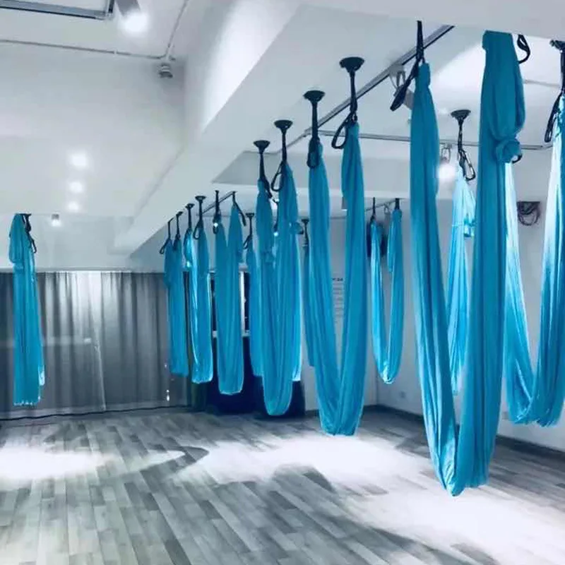 Air silk fabric hammock anti-gravity one-piece no-splice bodybuilding belt Pilates gym outdoor yoga fitness equipment yoga swing