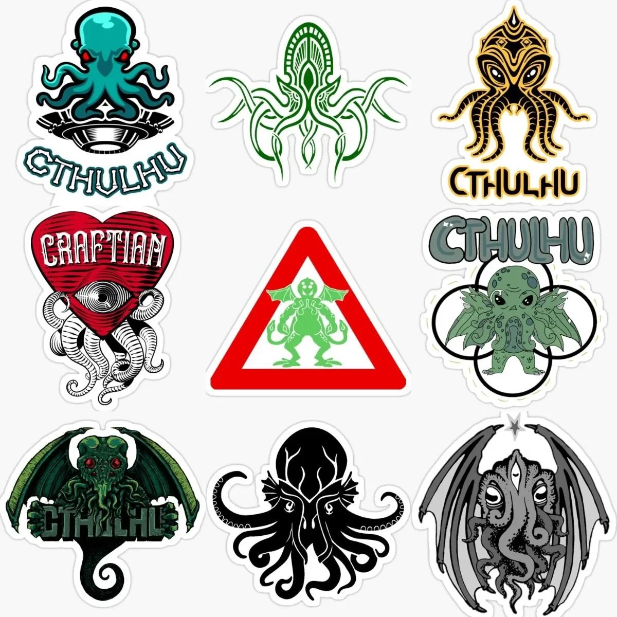 

Creative Cthulhu Great Old Ones Octopus Monster Tentacles Sticker for Decorate Car Motorcycle Off-road Window Decal Accessories