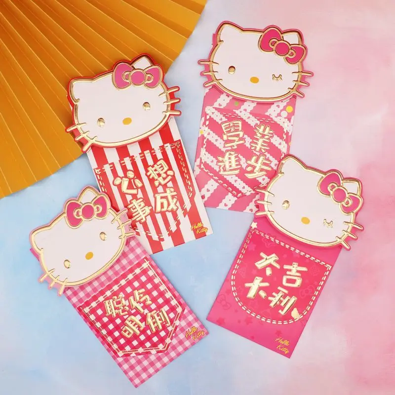 Sanrio Hello Kitty New Year Red Envelope Originality Cartoon Return Gift Red Envelope Bag Birthday Marry Universal Red Envelope