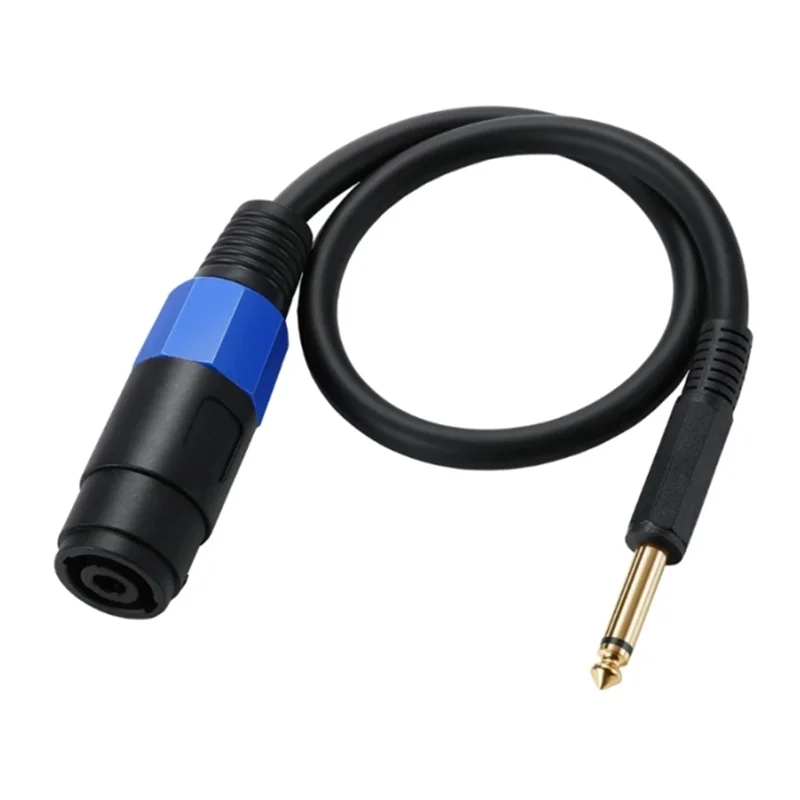 

B04C-1/4 TS Female To Speakon Male Speaker Cables Speakon To 6.35Mm Mono Adapter Speaker Plug Adapter 1/4" To Twist Lock