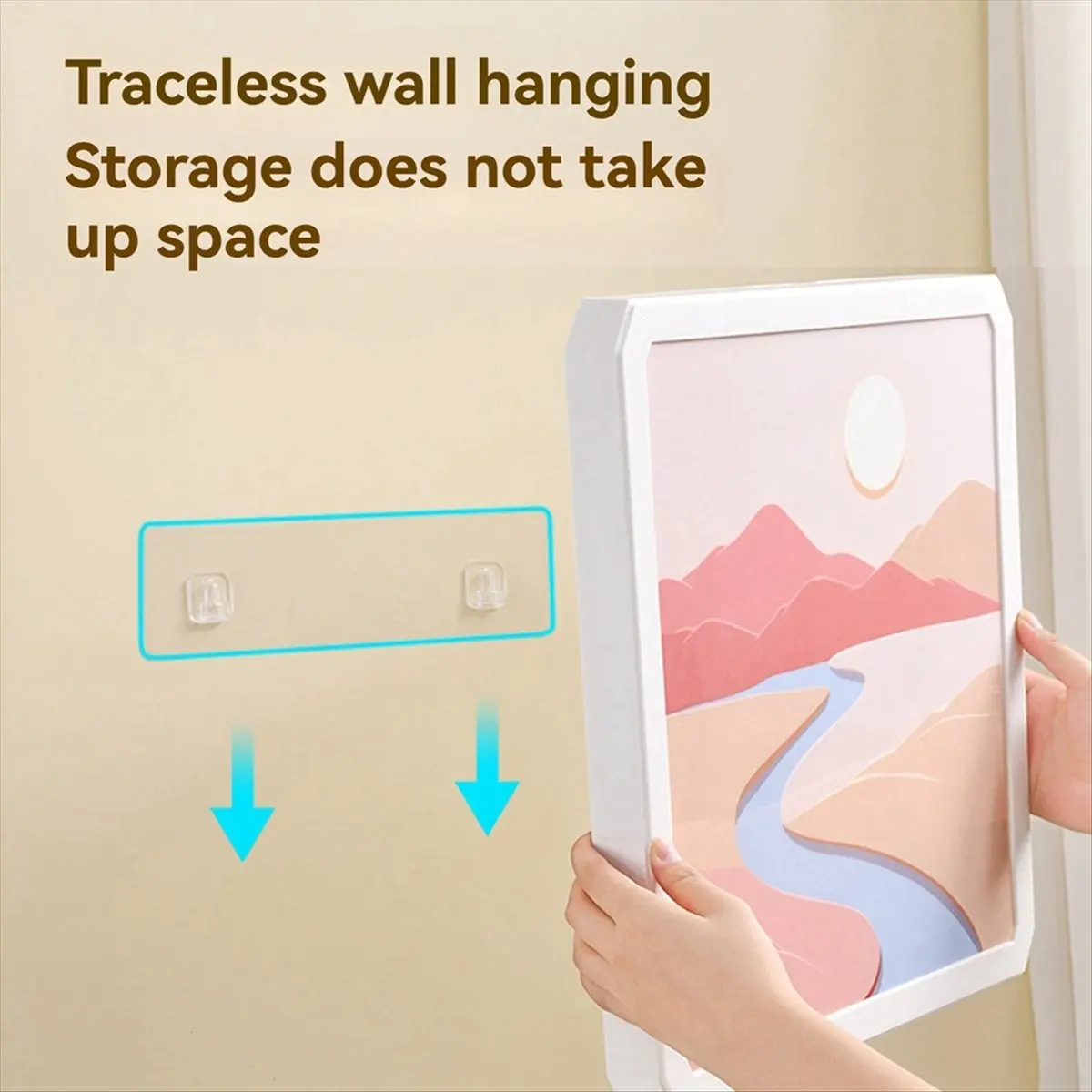 【Multifunctional】 Thickened Waterproof Wall-Mounted Bathroom Storage Box - Easy Foldable , No Drilling Required Night and Bright
