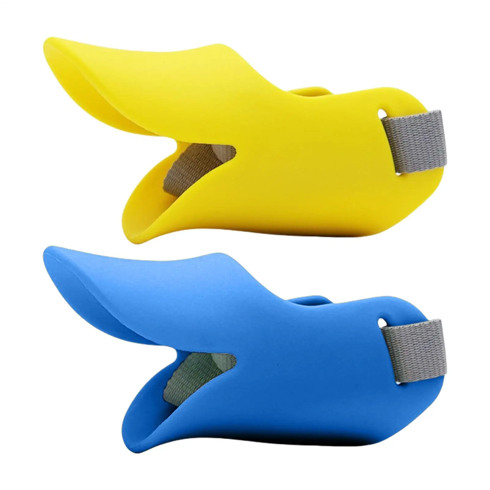 Silicone Dog Muzzle Adjustable Straps Breathable Design Duck Mouth Safety Clasp Silicone Material for Small Medium Large Dogs