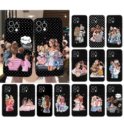 Phone Case For iPhone 17 Pro Max Air 16 15 14 13 Pro Max 15 16 Pro 15Plus Mom Son Daughter Case Funda