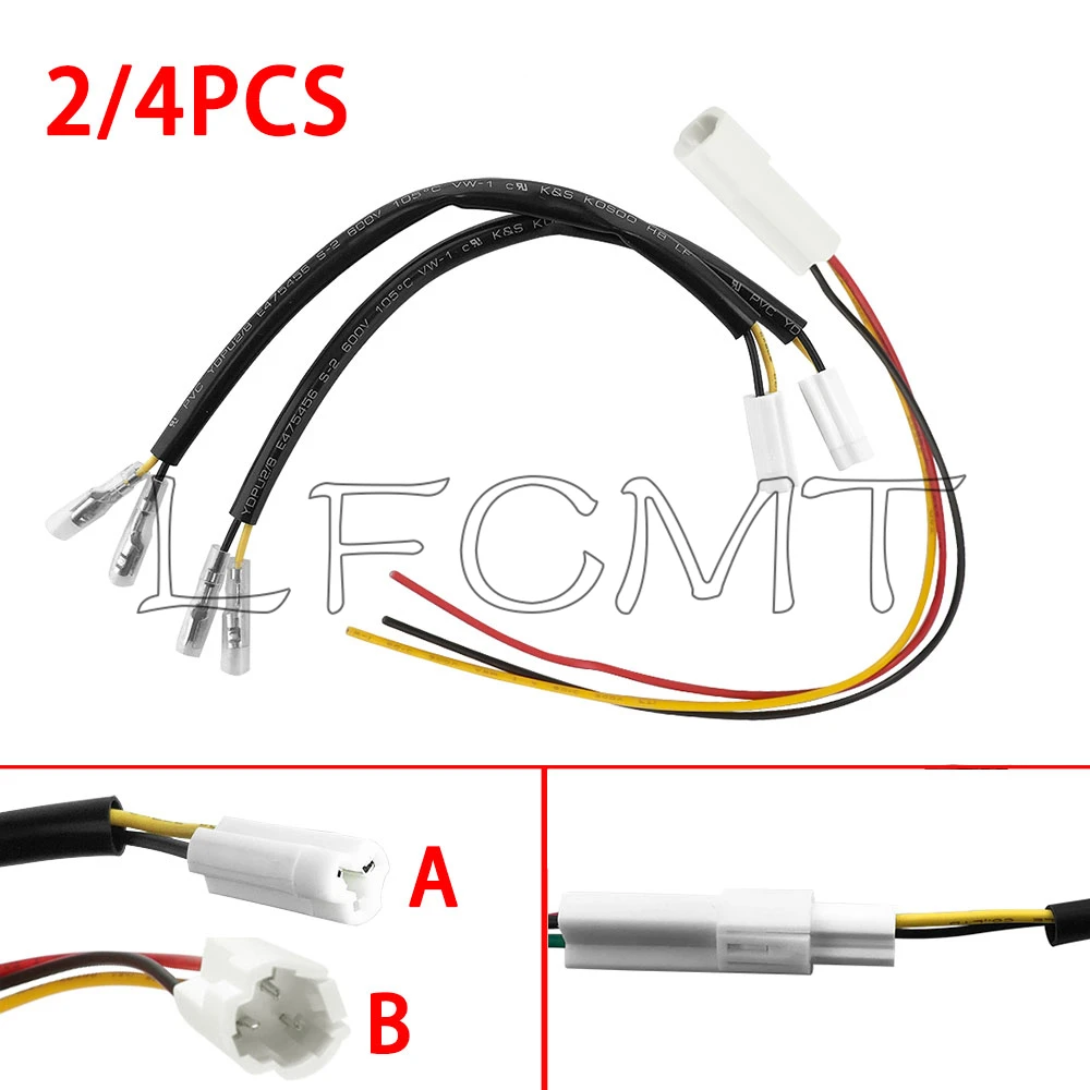 Fit for YAMAHA TRACER 900/9/GT XTZ250 XTZ TENERE 700/RALLY XT1200ZE Motorcycle Plug Connector Turn Signal Marker Wire Adapter
