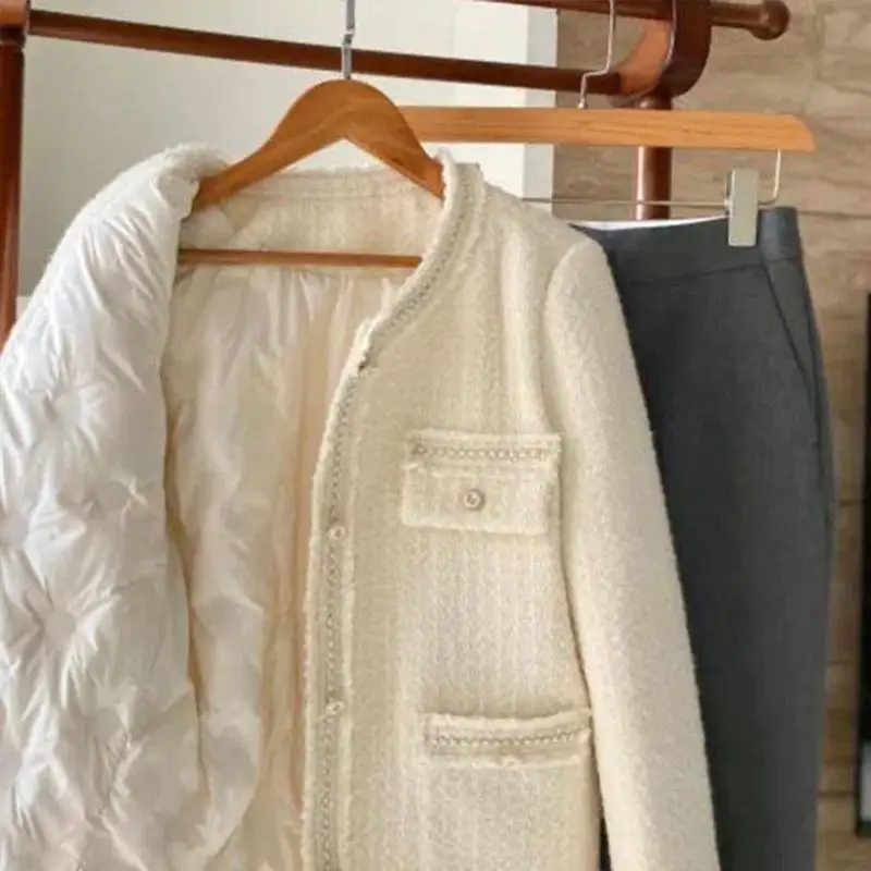 

Твидовый жакет синий женский осенний для йоги, танцев, аэробики, отдыха, соревнований, спортивный, эластичный, гибкий, динамичный