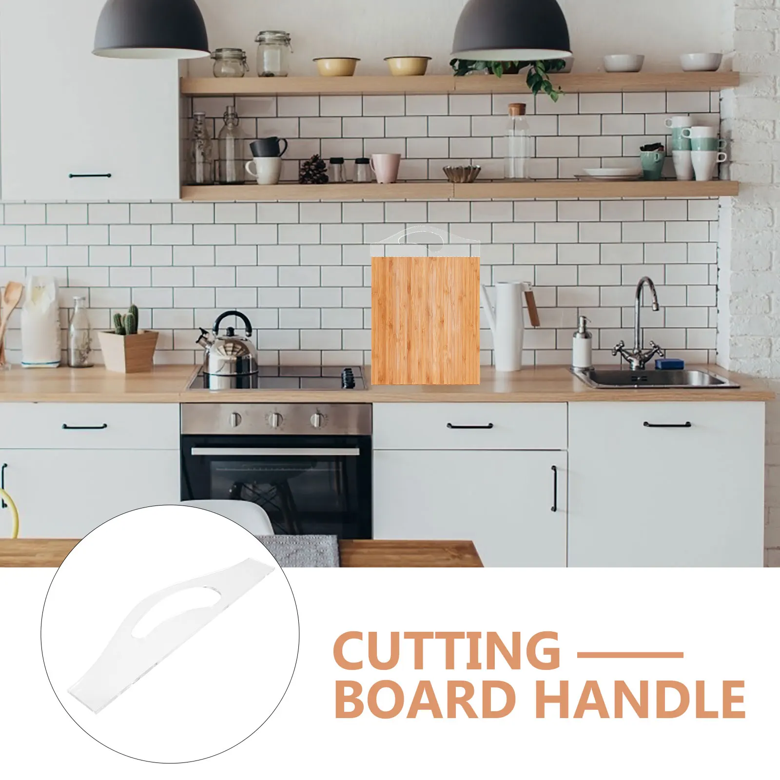 

Acrylic Cutting Board Handle Template Clear Sturdy Charcuterie Board Stencil Reusable Woodworking Jig Tool DIY Kitchen