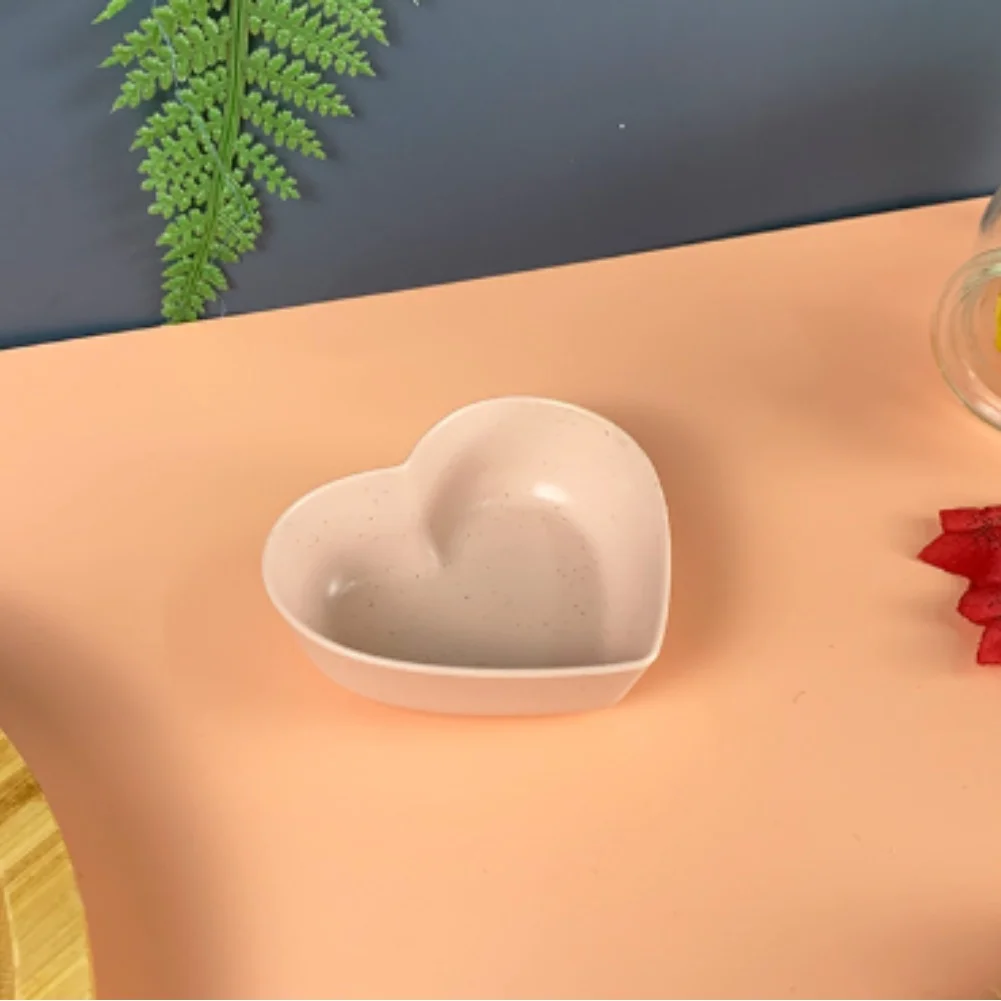 Heart Design Seasoning Dish Suitable for Dipping Sauces Serving Salted Cabbage or Small Appetizers at Home or Party