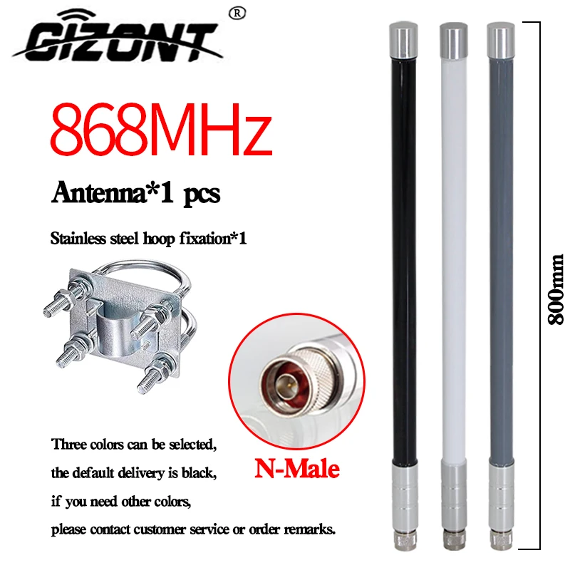 868 MHz Glasfaserantenne Outdoor OMNI Antenne 868 MHz Helium Bobcat Miner Hotspot Antennen für Meshtastic Lorawan Long Range N