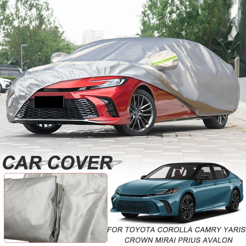 

Car Polyester Waterpoof Cover For Toyota Avalon Camry Crown Marai Prius Yaris Cross Vios Corolla Cross Hatchback Sedan Wagon