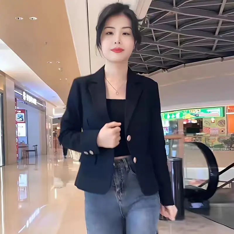 

Blazer Jacket Coat Women Clothing Korean Version New Fashionable Short Jacket Slimming Casual Top for Spring and Autumn
