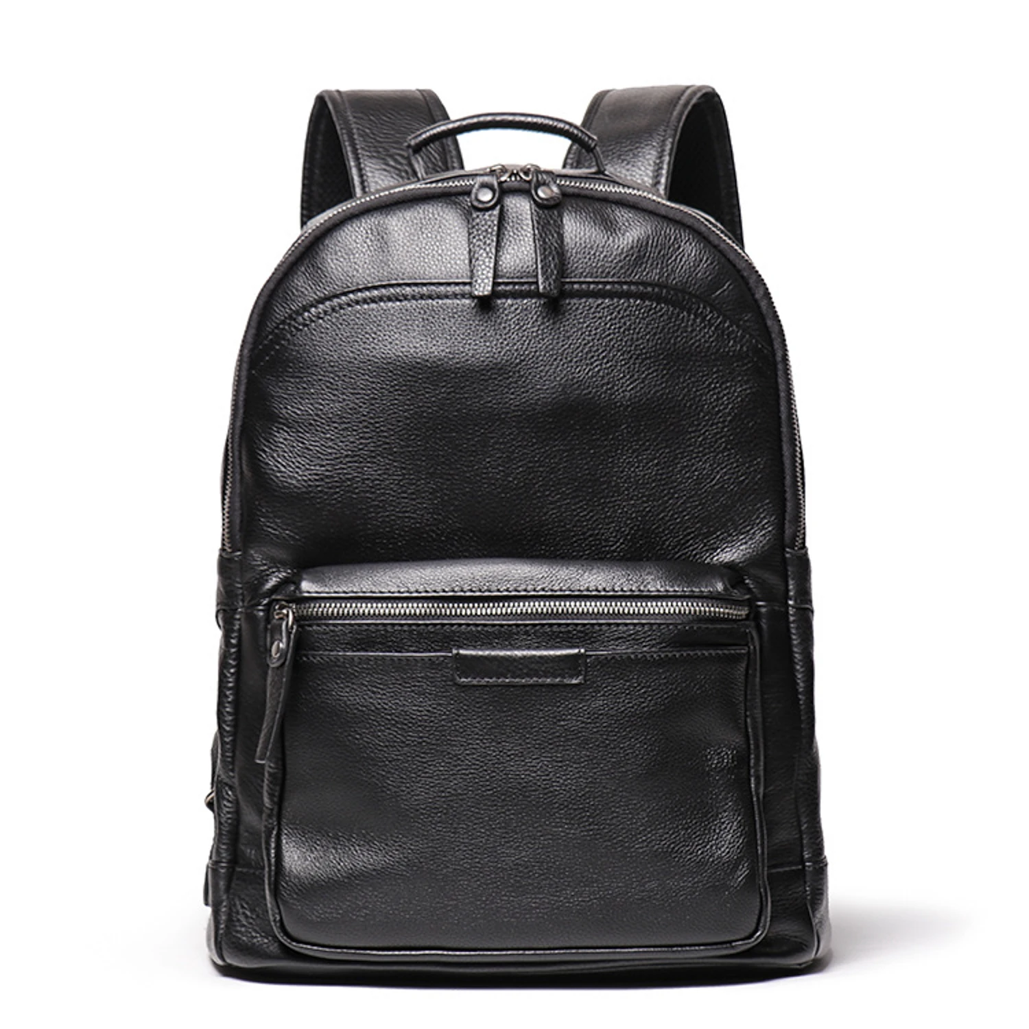 Men's Genuine Leather Vintage Multifunctional Backpack, Adjustable, for Laptop and Personal Items, Business Travel