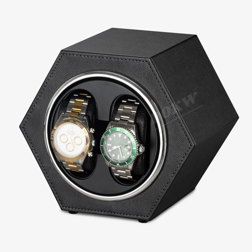 صندوق ملفاف ساعة بمحرك واحد صغير من النوع C جديد مع أوضاع دوران قابلة للتعديل لعرض متصل لملفاف الساعة الأوتوماتيكي