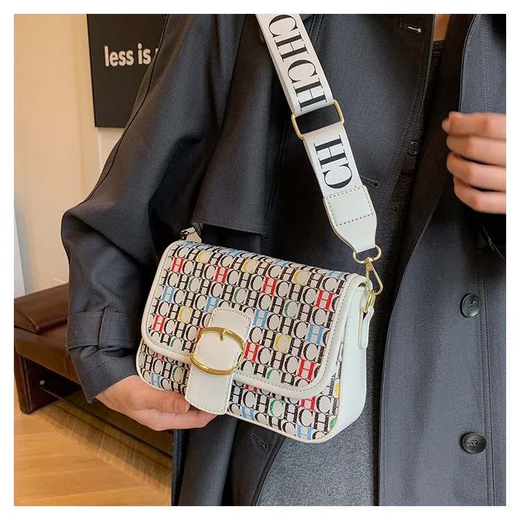 Зимняя горячая распродажа, квадратная сумка контрастного цвета с буквами для струйной печати, роскошная модная женская сумка через плечо с лямкой на одно плечо