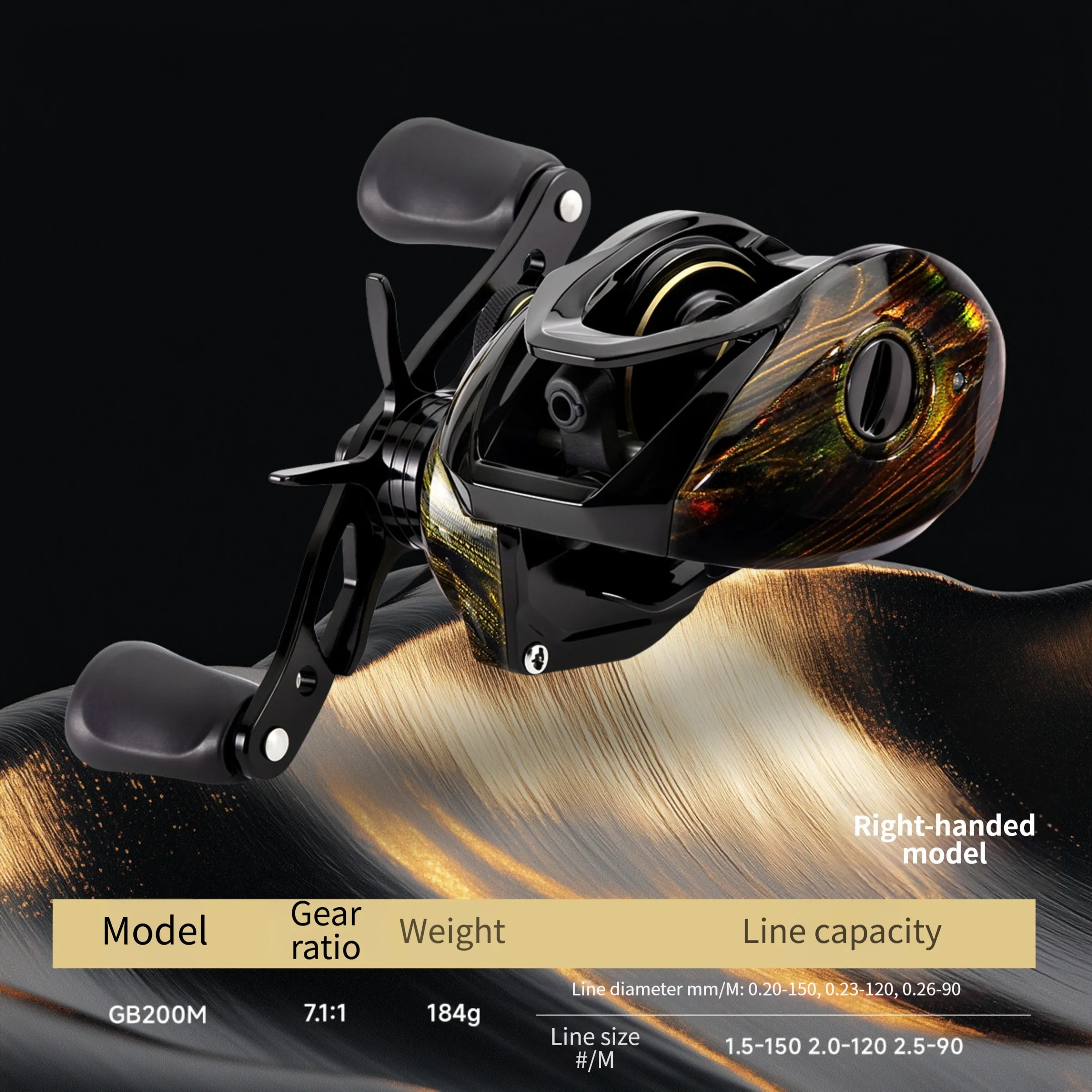 DC Electronic Magnetic Brake Baitcasting Reel Anti Backlash Smart Control Lightweight Aluminum Spool For Beginner Competition