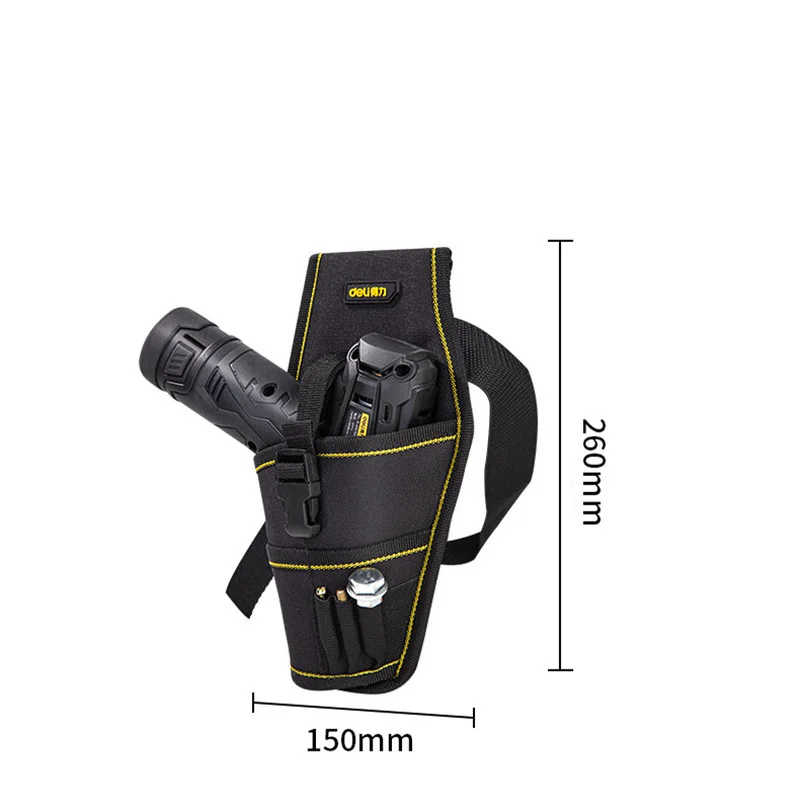 Deli Oxford Cloth Tool Belt Screwdriver Utility Kit Holder Tool Bag Pocket Pouch Bag Electrician Waist Pocket Pouch Bag