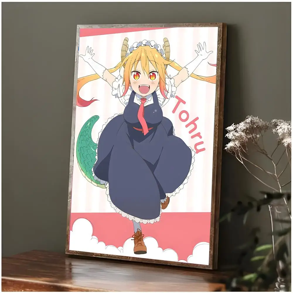 anime comedy M-Miss Kobayashi's Dragon Maid Poster Modern Wall Art Bedroom Living Room Print Unframed