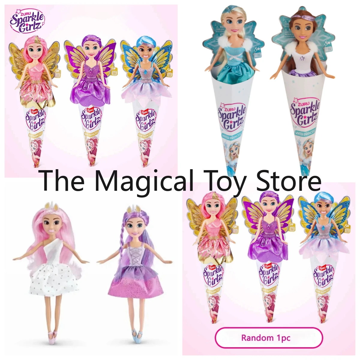 

Original Shining Girls Series Ice Cream Cone Fairy Princess Doll Fairy Princess Unicorn Princess Collectible Birthday Gift Toy