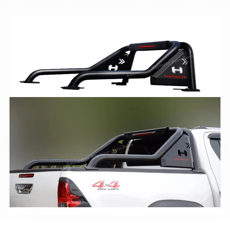 

HM Pick up Trucks Roll Bar for Ranger for Hilux Revo Rocco Vigo for Dmax for NP300 for Triton With LED 4x4 Rear Roll Bar