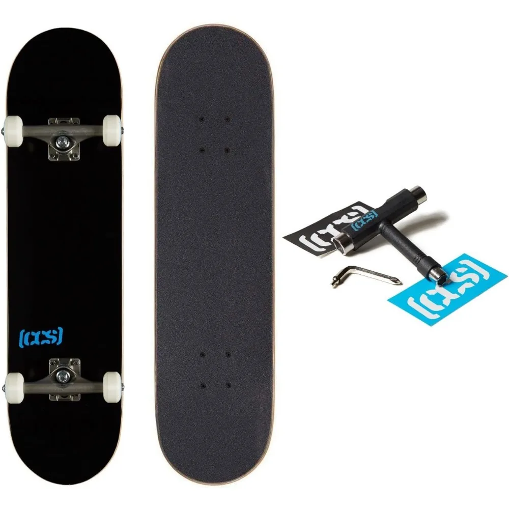 

[] Skateboard Complete | Maple Wood | Professional Grade | Fully Assembled with Skate Tool & Stickers | Adults, Kids, Teens, You