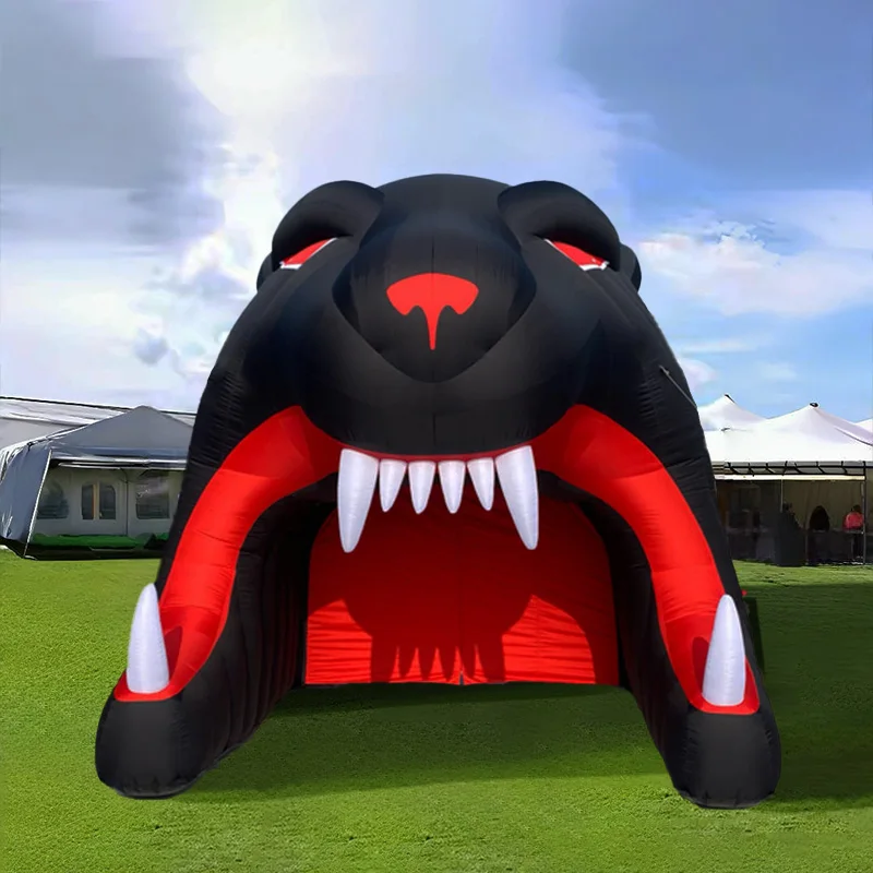 

Custom Black Leopard Mascot Inflatable Waterproof Durable Football Tunnel for Outdoor Advertising Events and Lawn Displays