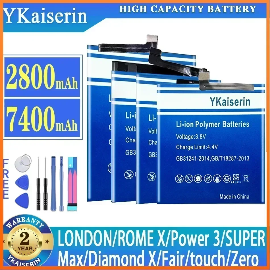 

YKaiserin Battery For UMI LONDON/ROME X/power 3 power3/SUPER/Max/Diamond X/Fair/touch/Zero Mobile Phone Batterij + Track NO