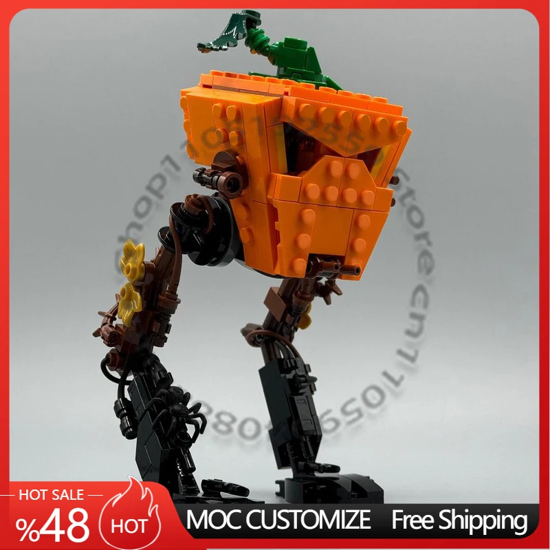 

262 детали: Модель космического корабля-разведчиков в форме тыквы, конструктор MOC, модульная технология, DIY, игрушка для мальчиков, рождественский подарок