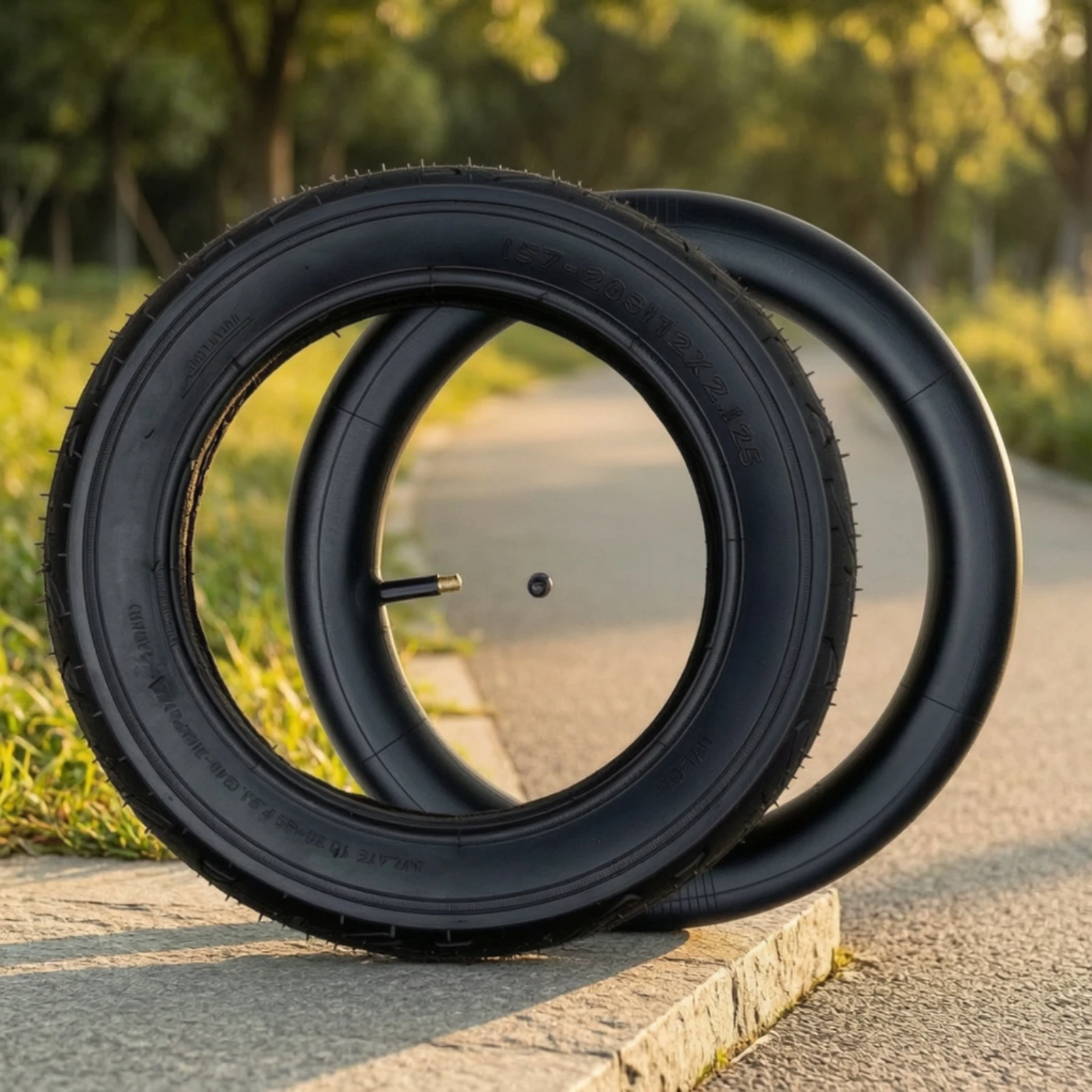 Balance Bike Replacement Tire Long-Lasting Tire and Tube Set Cycle Replacement Wheel Heavy Duty Universal for Children view 2