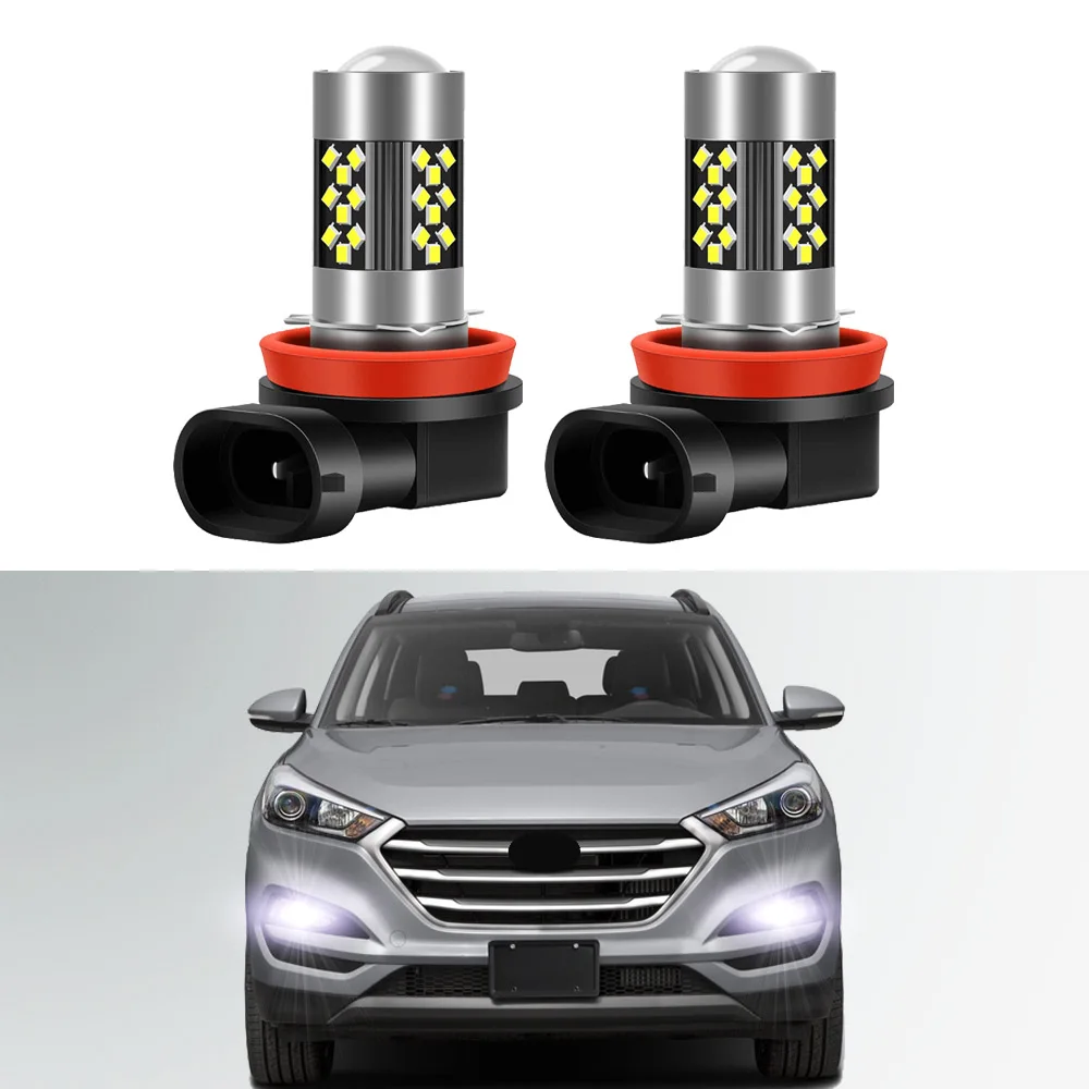 

2Pcs LED Fog Lamp Bulbs For Hyundai Tucson 2016 2017 2018 2019 2020 2021 Front Fog Light Bulb