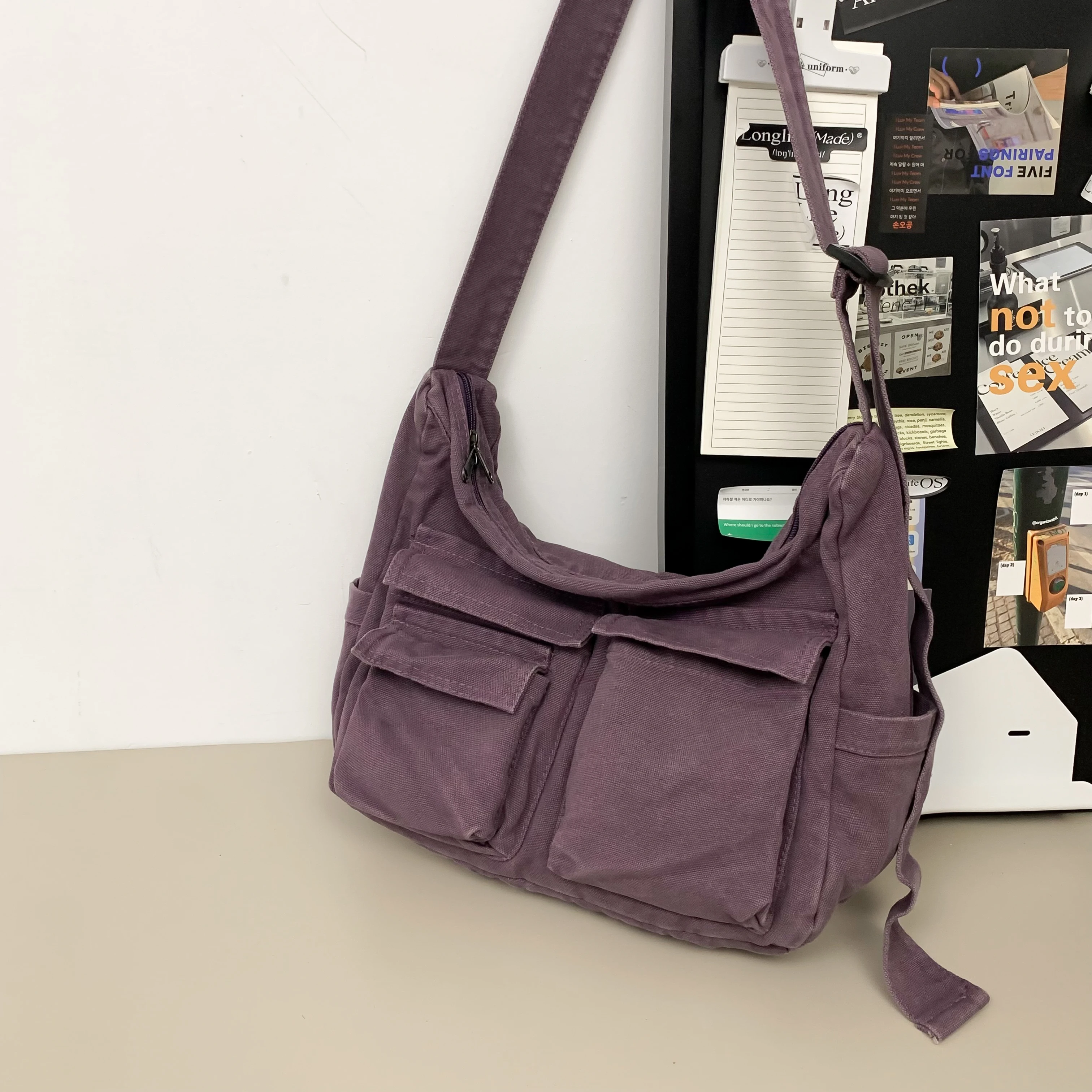 High Quality Canvas Shoulder Bags 100% Cotton Satchels Strong Crossbody Bags For Tooling Unisex Large Capacity Messenger Bags