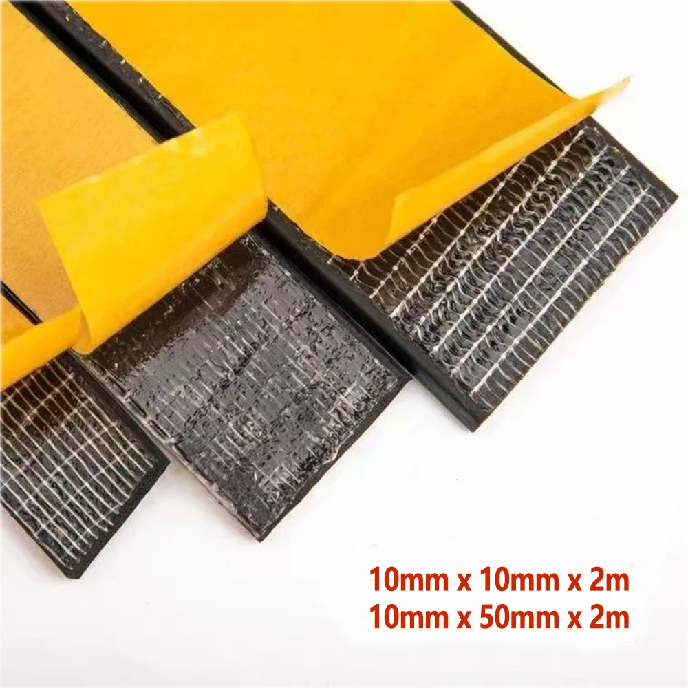 Self-adhesive Rubber Foam Sealing Strip EVA Black Rubber Dust-proof Waterproof Strip Anti-collision Seal Gasket