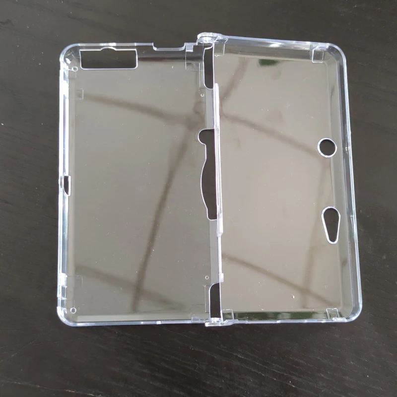 Funda protectora transparente para consola 3DS, carcasa de cristal duro de alta calidad, antiarañazos y antipolvo