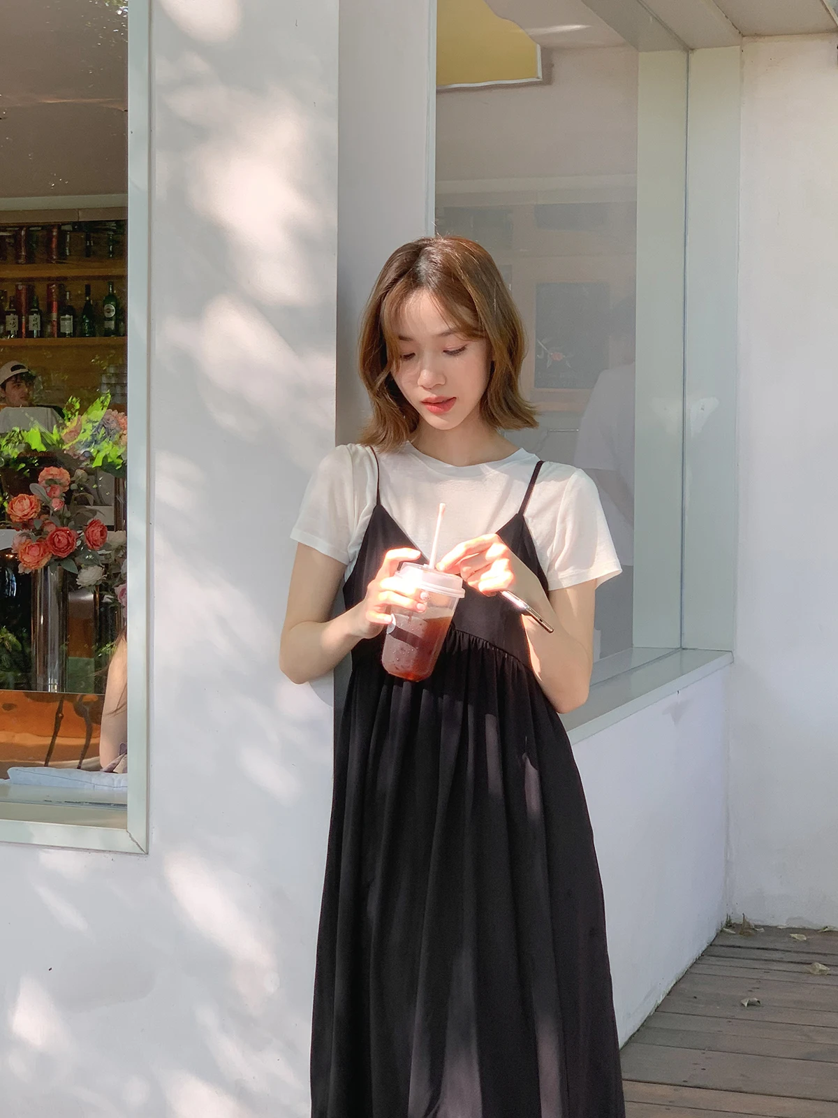 เสื้อไหมไอซ์ซิลค์ รุ่น Image Ice Silk ของ Faer Home สำหรับผู้หญิง ทรงปกติ สีขาว เหมาะสำหรับฤดูร้อน