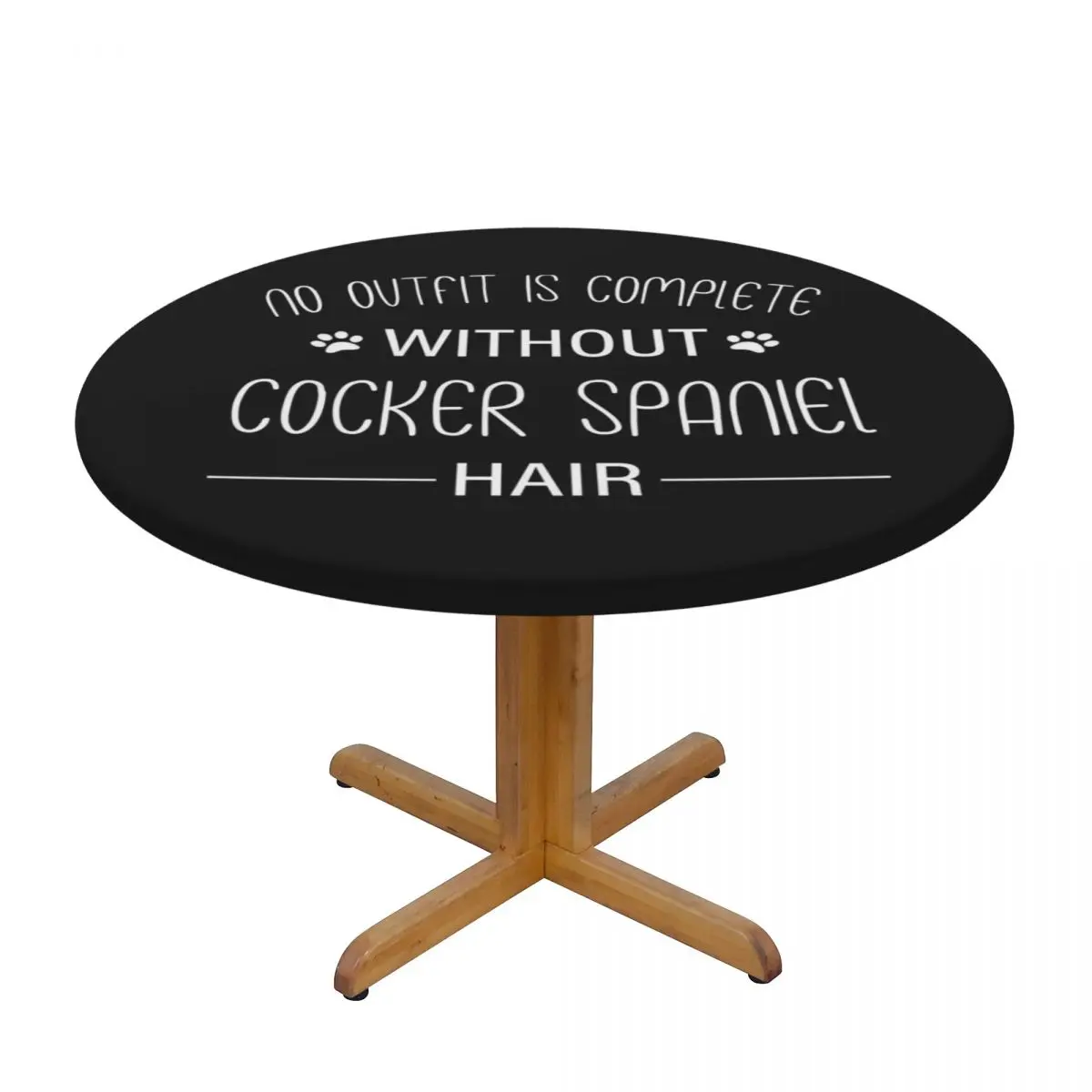 Cocker Spaniel, Gift, Shirt Waterproof Round Tablecloth Oilproof Table Cloth for Kitchen Events Dining Table Cover
