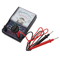 Analog Multimeter Electric AC/DC Current OHM Decibels Voltage Voltmeter Ammeter with Test Leads, Analog Pointer Multimeters Test