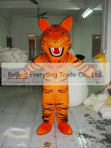 

New Adult Hot Sale Foam Plush Tiger Fancy Cartoon Mascot Costume Plush Christmas Fancy Dress Halloween Mascot Costume