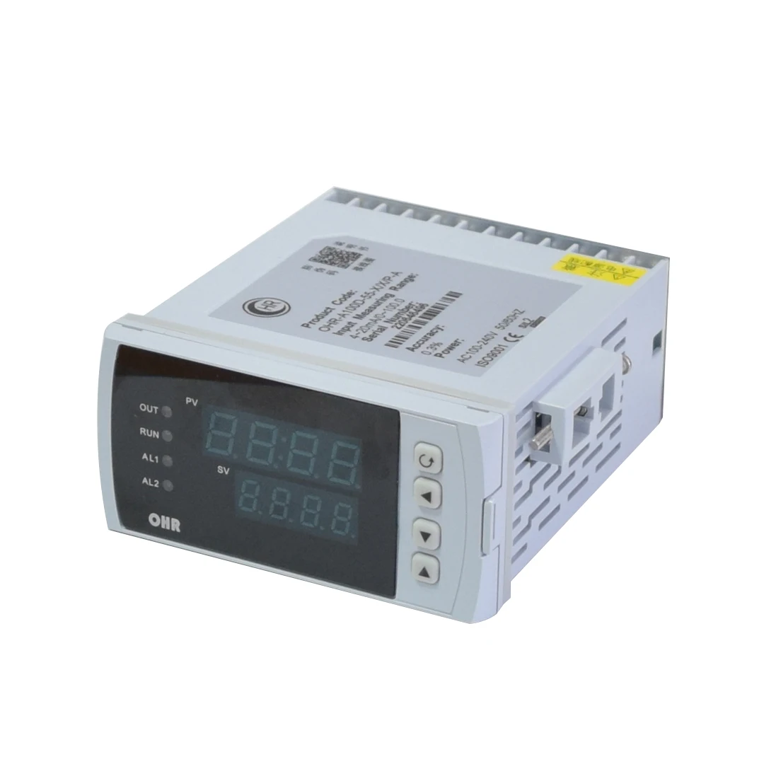FANDESENSOR-물 탱크 레벨 미터 AC220V, 업 로우 알람 2 릴레이 ig 품질 압력 온도 측정 미터