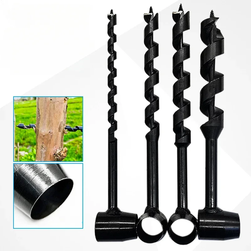 Hand Drill Auger Branch Drill Outdoor Survival Drill Bit Live Tree Board Multi-Functional Deep Hole Tools Woodworking Survival