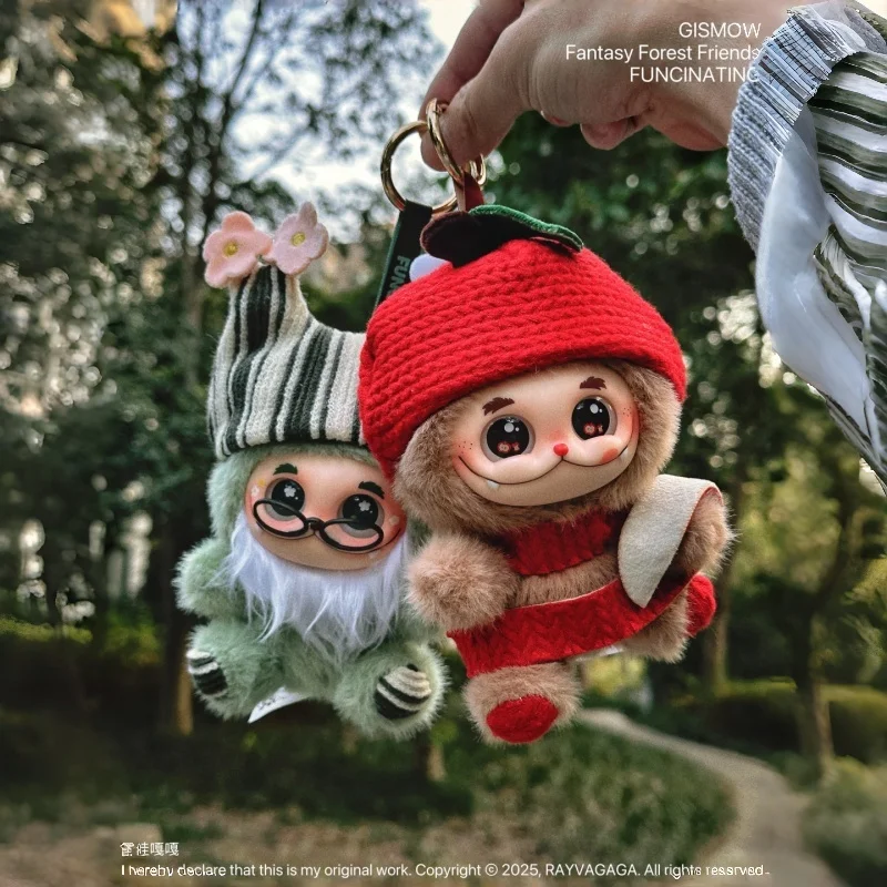 Gismow Little Hanhanbao الجيل الثاني الفينيل أفخم قلادة صندوق أعمى صديق الغابة مفاجأة دمية للنساء لعبة عصرية هدية