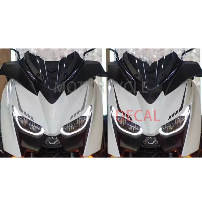 Motorcycle decal For Yamaha XMAX300 sticker stretch motorcycle lamp brow decal front line car sticker pattern