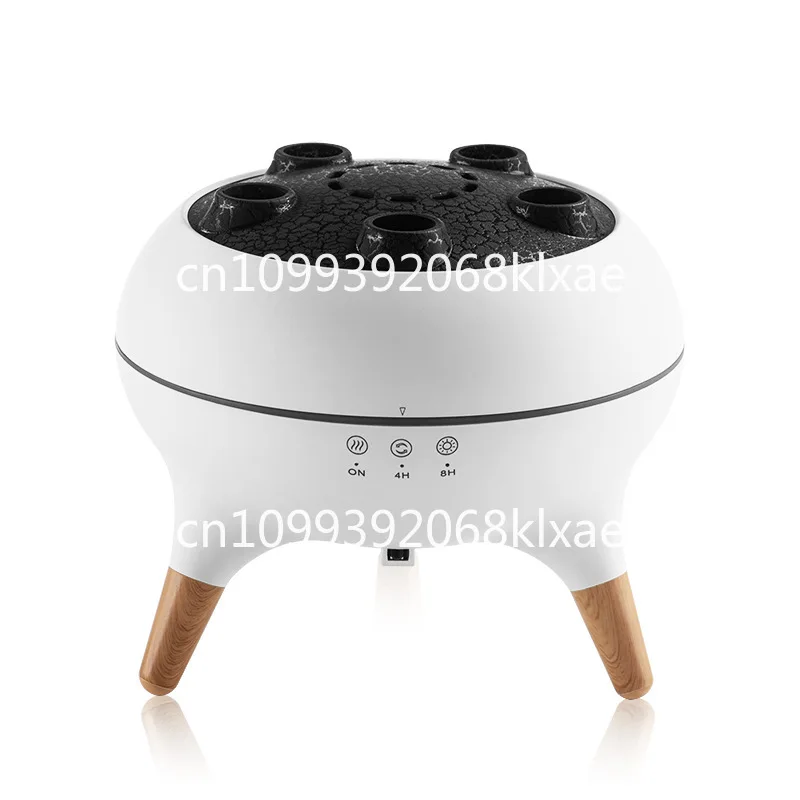 Diffuseur d'aromathérapie circulaire, lanterne dynamique méduse, diffuseur poreux à grain de bois pour huiles essentielles, machine d'aromathérapie
