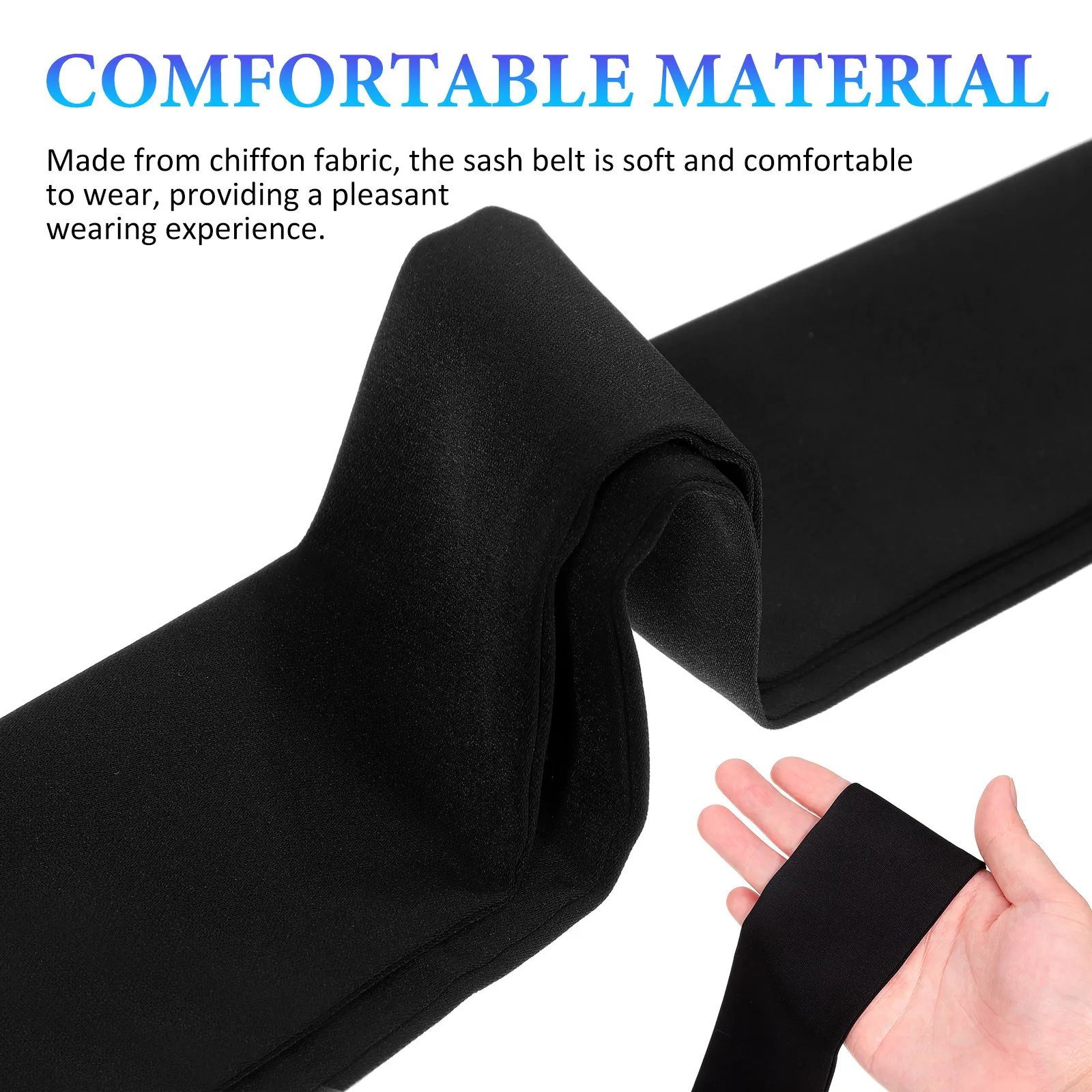 Ladies Sash Belt Dress for Women Belts Dresses Bow Chiffon Bridal Women's Cloth Tie